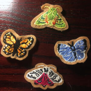 Embroidered Butterflies