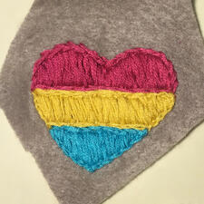 Pansexual Pride Heart