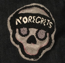 "No Regrets" Skull Patch